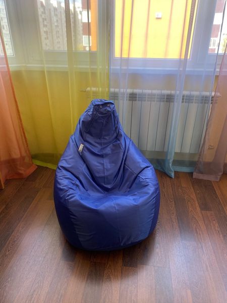 Крісло-мішок груша (блакитний) 10083 фото