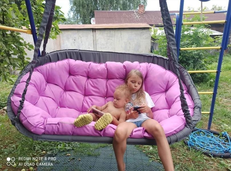 Підвісне крісло диван, Гойдалка садова, Гойдалка підвісна, 200 кг навантаження (є багато кольорів) 10271 фото