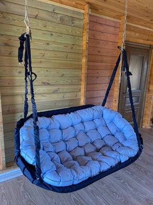Підвісна гойдалка диван крісло гамак 90х180 см навантаження 200 кг (кольори на вибір) 10271 фото